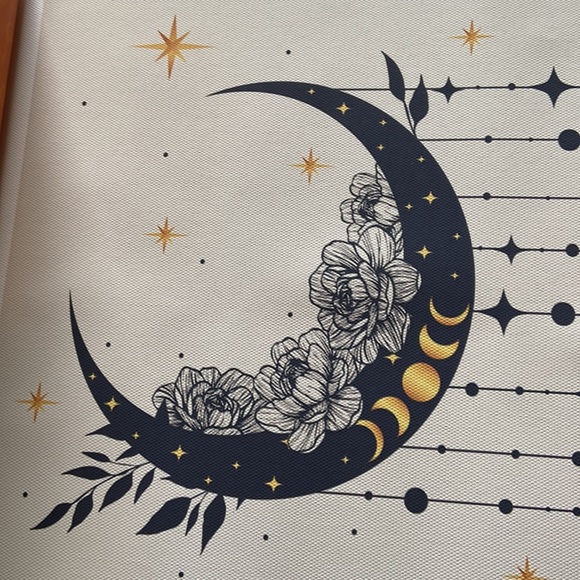 Moon phases with flowers canvas poster​ - Picture 5 of 8